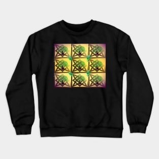 Celtic Tree Pattern Crewneck Sweatshirt